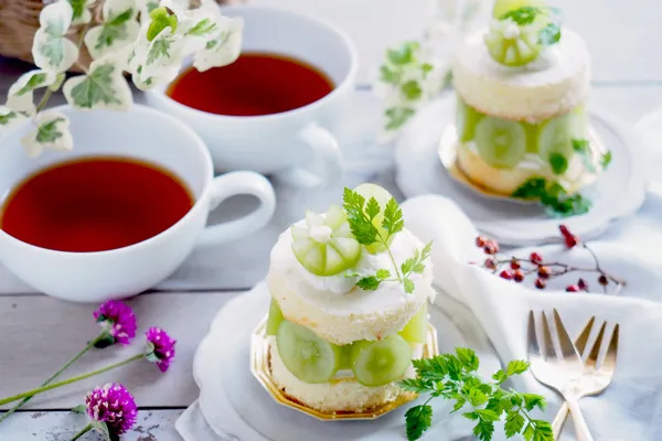 シャインマスカットのアフタヌーンティー