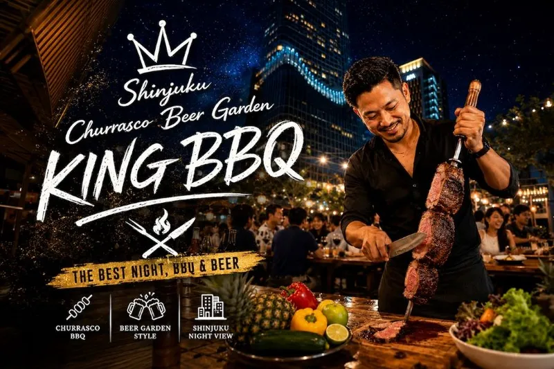 目の前カット 本格シュラスコ ビアガーデン KING BBQ 新宿店_1