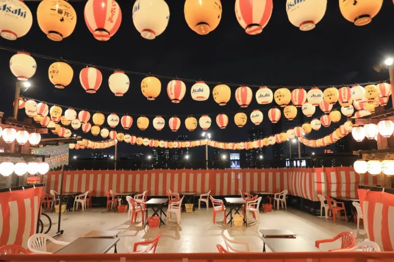 祭屋台とBBQビアガーデン【屋上祭宴】天満橋屋上店