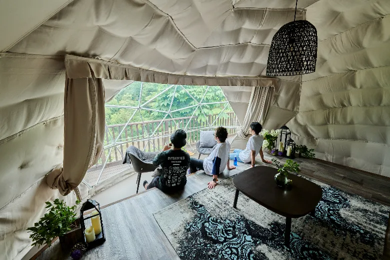 もうすぐ春！オシャレキャンプ！BBQにドーナツテーブル ゼロデイ