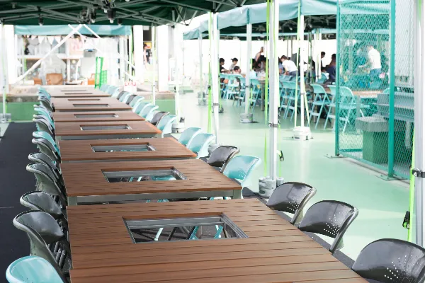 屋上で楽しめるバーベキュー