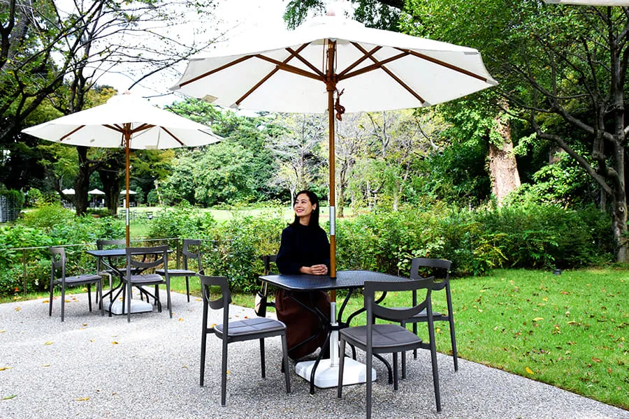 レストラン デュ パルク テラス席