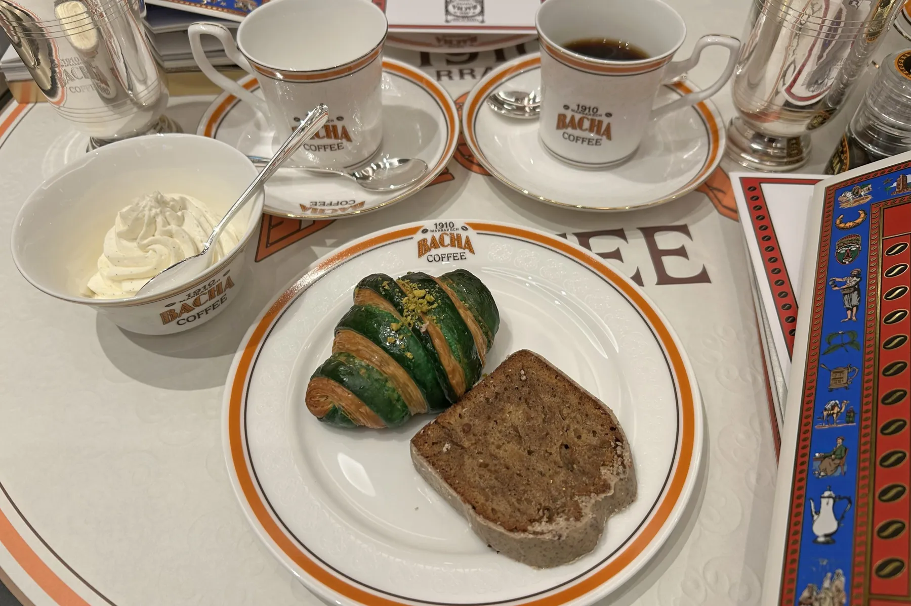 ▲Bacha Coffee 銀座 メニュー例（撮影：レッツエンジョイ東京編集部）