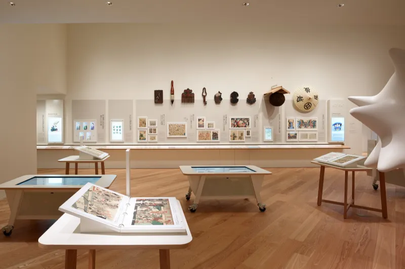 ▲江戸時代の展示コーナー