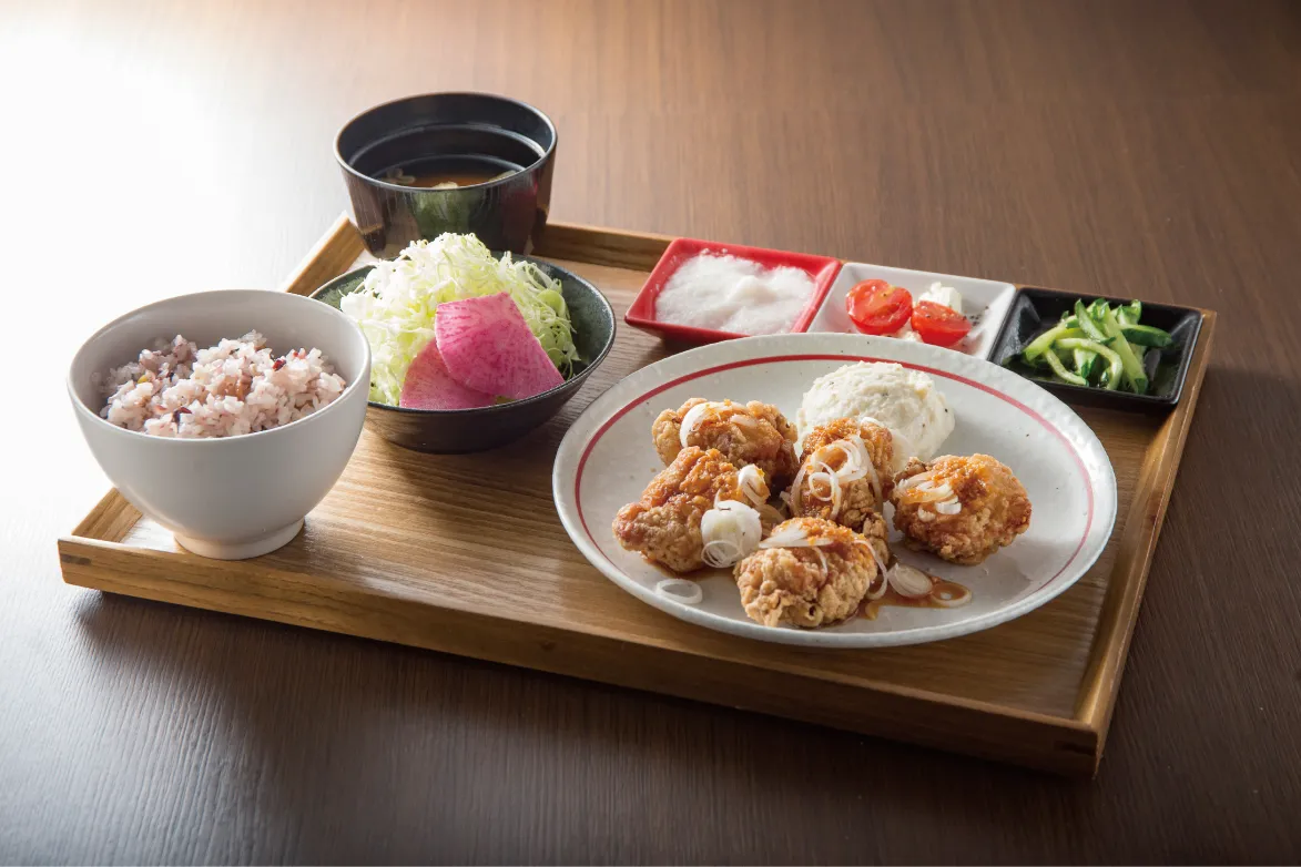 ▲OYUGIWA にいざ温泉 食事例