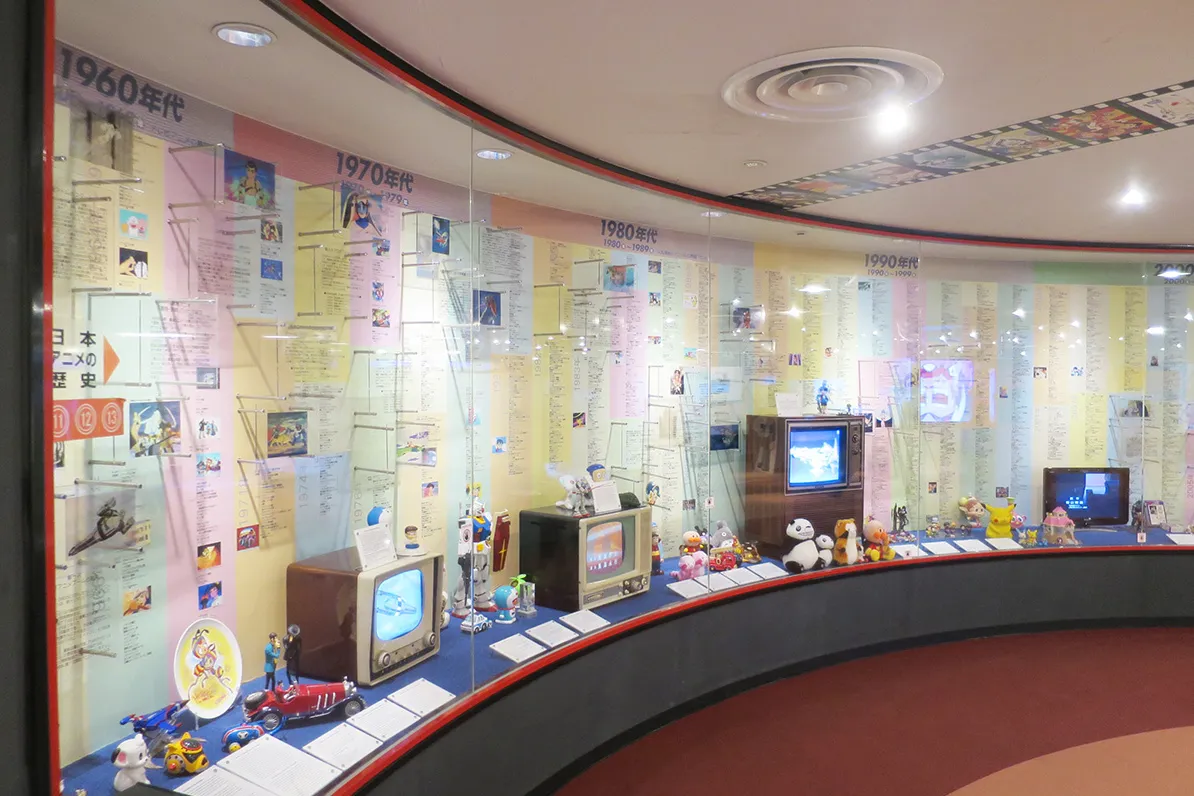▲東京工芸大学 杉並アニメーションミュージアム「日本のアニメの歴史」展示
