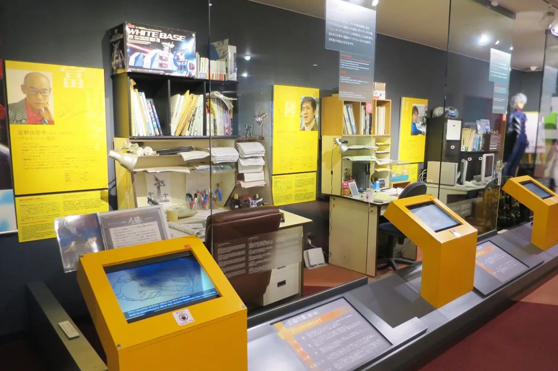 ▲東京工芸大学 杉並アニメーションミュージアム「アニメが出来るまで」展示
