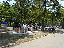 野島公園　バーベキュー場、キャンプ場