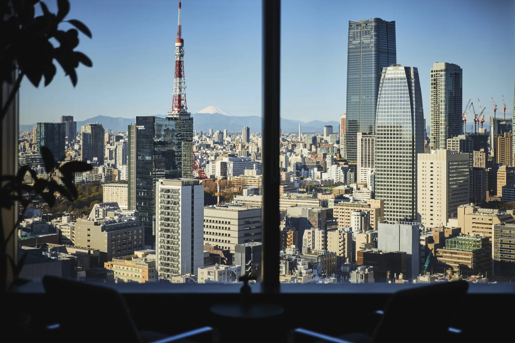 ▲パークホテル東京 アートカラーズダイニングからの眺め