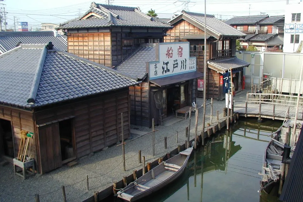 ▲浦安市郷土博物館 屋外展示場「浦安のまち」