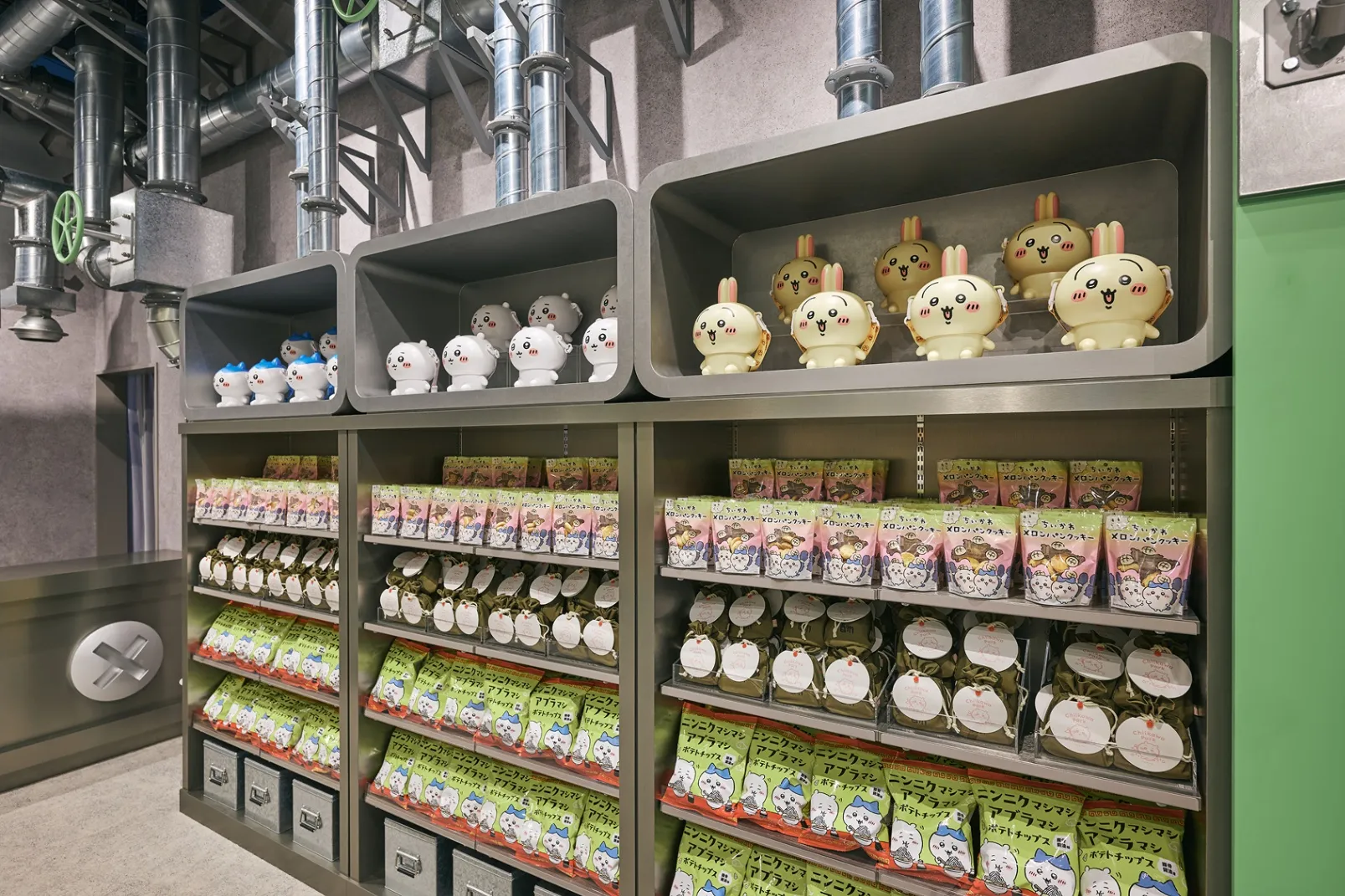 ▲ちいかわパーク ショップフロア「ポップコーン・お菓子」売り場