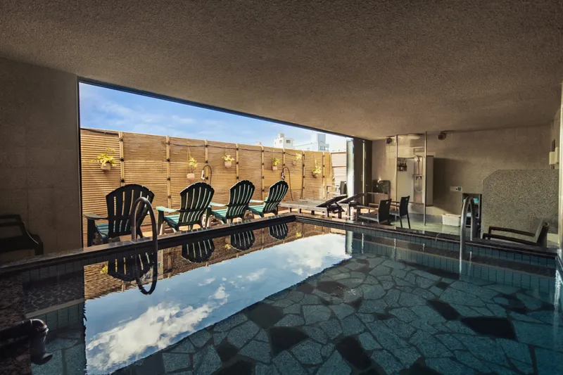 ▲男性露天風呂