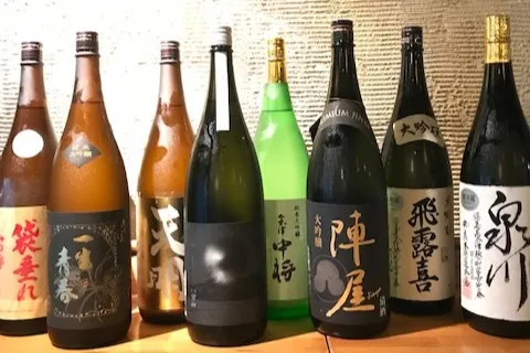 ▲立呑み なぎ 日本酒一例