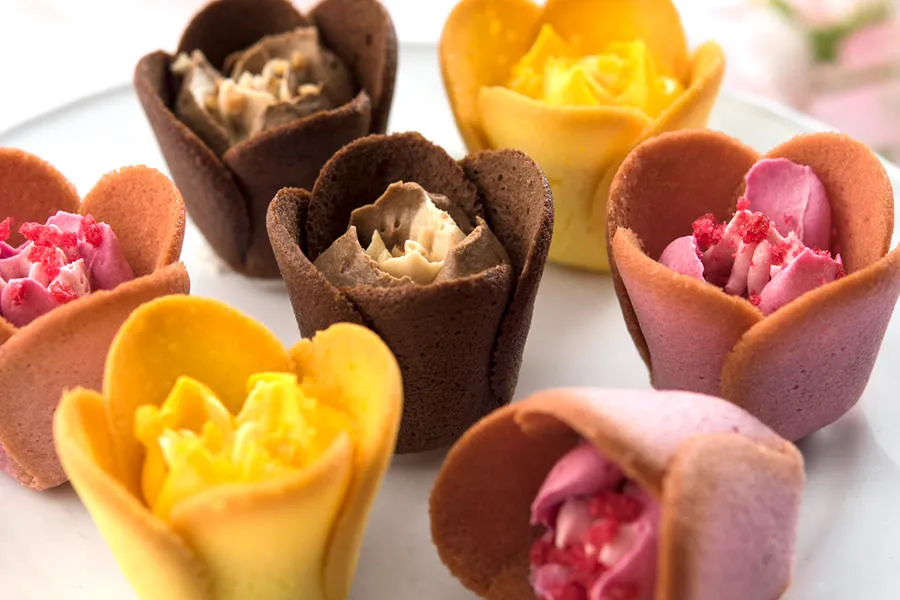 希少　Luneville パニエ　デザート皿　薔薇とチューリップ リュネヴィル Luneville レヴェルヴェール チューリップの深皿 | Gui
