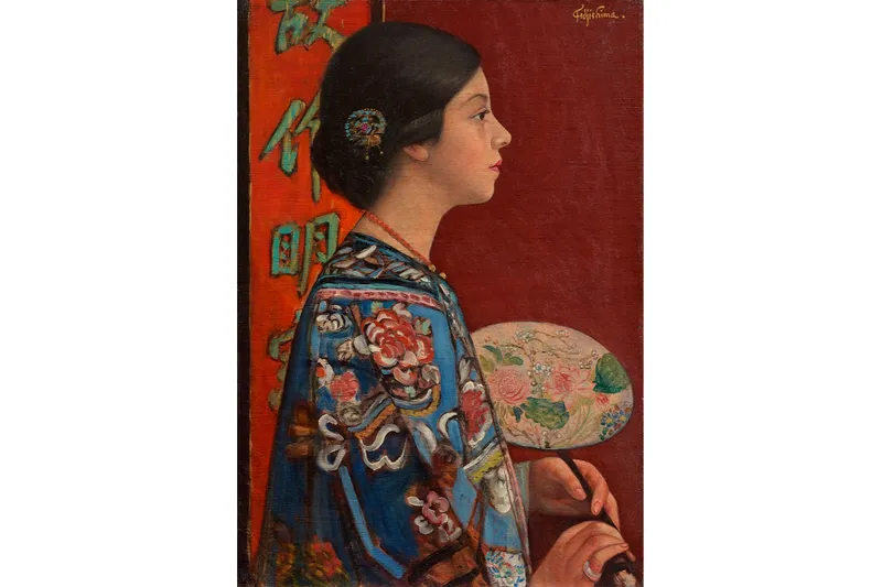 ▲藤島武二《東洋振り》1924年、石橋財団アーティゾン美術館蔵