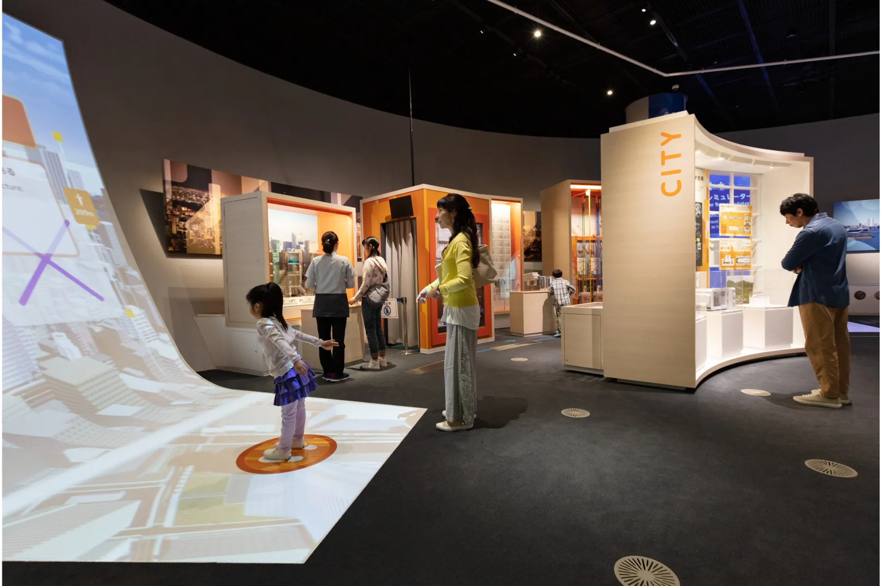 ▲港区立みなと科学館 常設展示