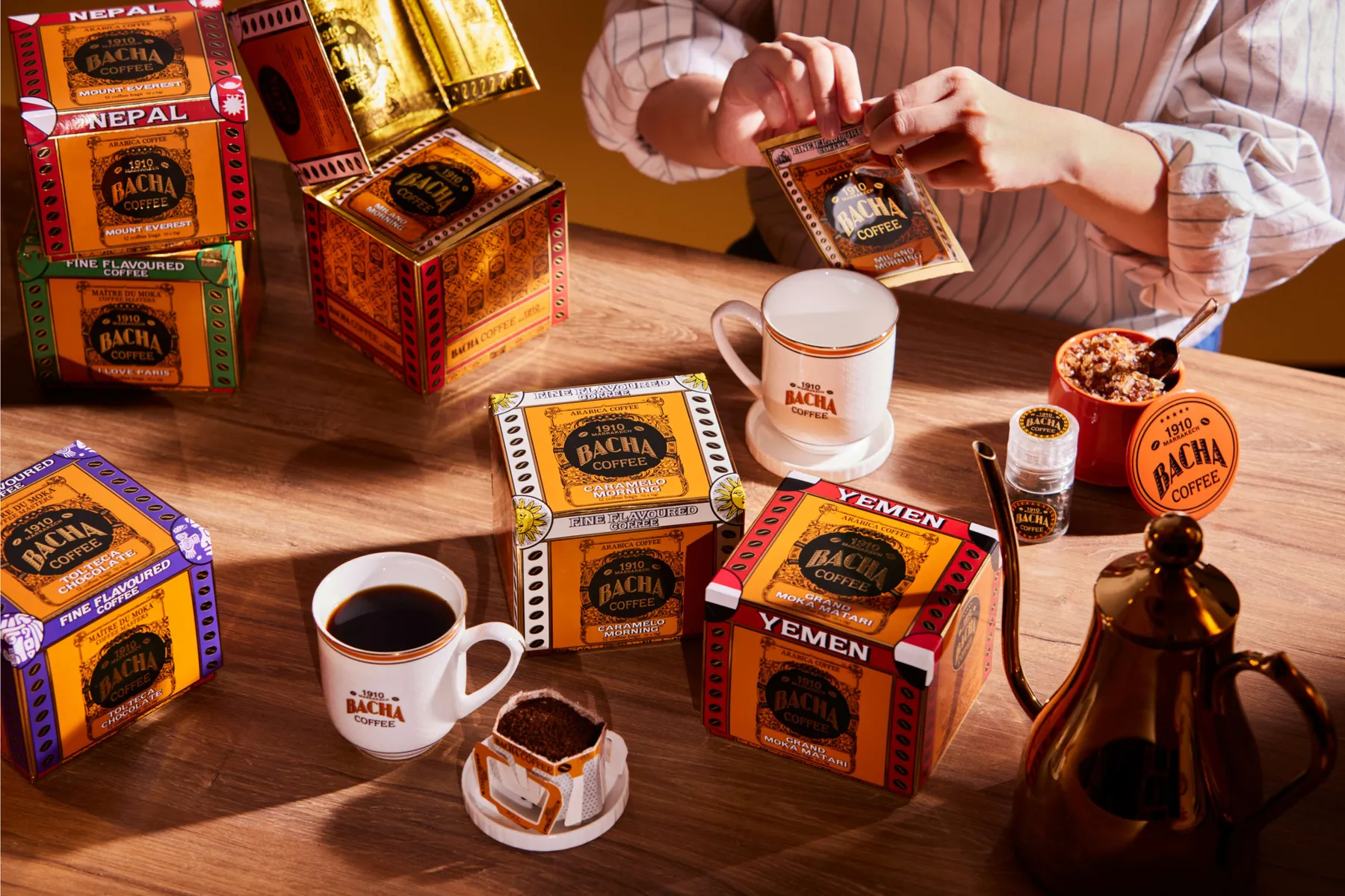 ▲Bacha Coffee 新丸ビル アイテム例