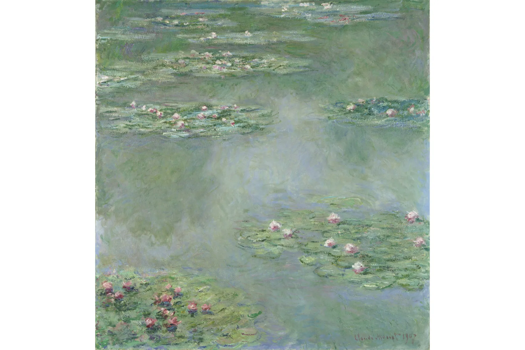 ポーラ美術館所蔵、クロード・モネ《睡蓮》1907年