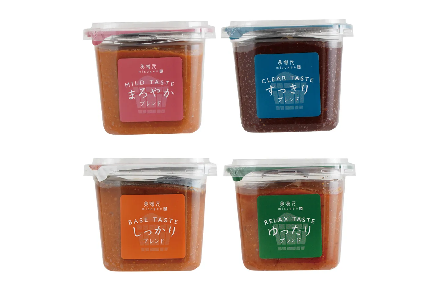 ▲美噌元「合わせ味噌」4種類