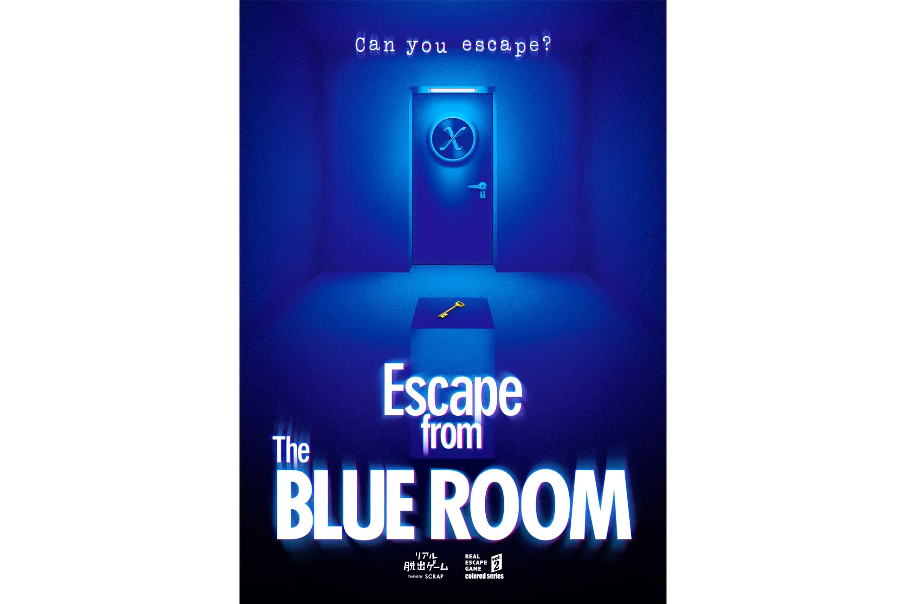 ▲リアル脱出ゲーム池袋店 レギュラーイベント「Escape from The BLUE ROOM」イメージ  (C)SCRAP