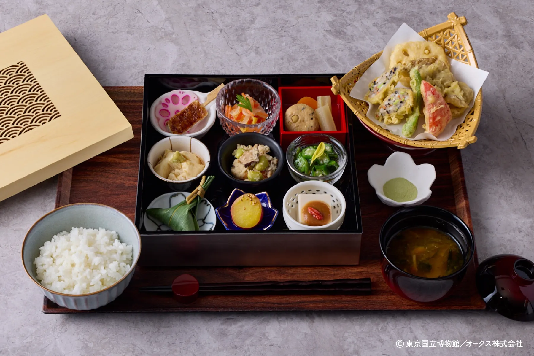 ▲THE RESTAURANT 東京国立博物館「精進御膳」(C)東京国立博物館／オークス株式会社