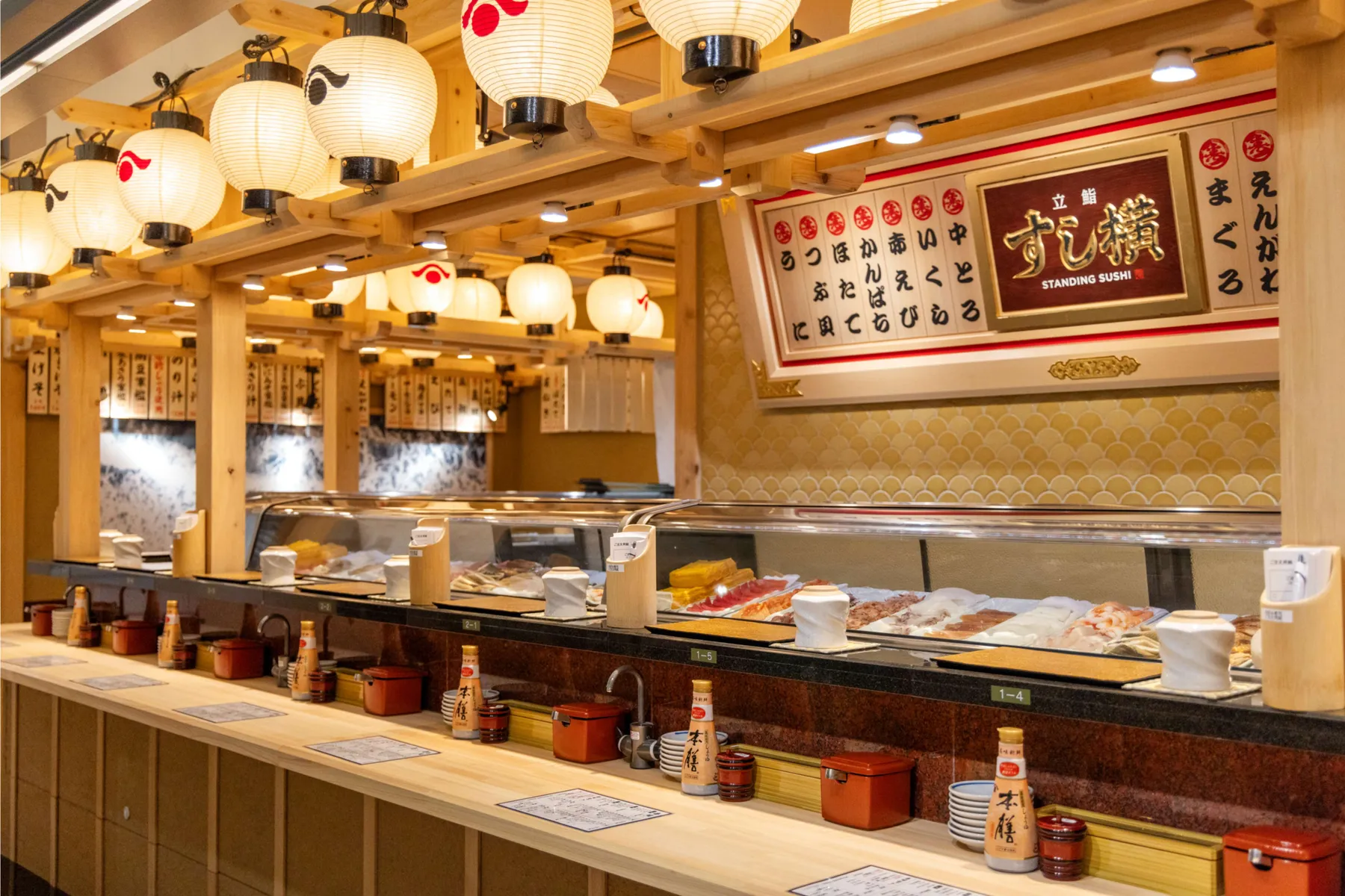 ▲立鮨 すし横　イイトルミネ新宿店　エキナカ カウンター